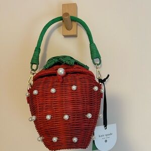 Kate Spade Strawberry Wicker Bag!
